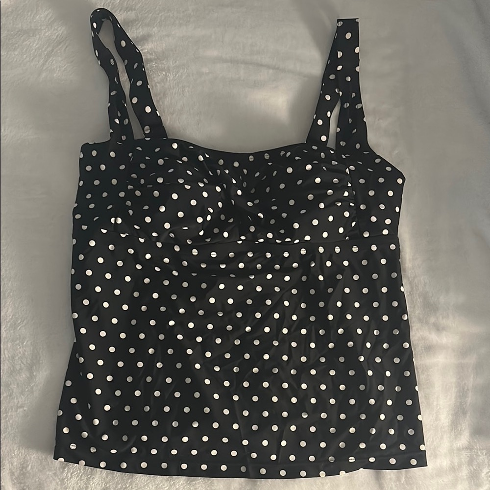 Polka Dot Women's swim top size 16